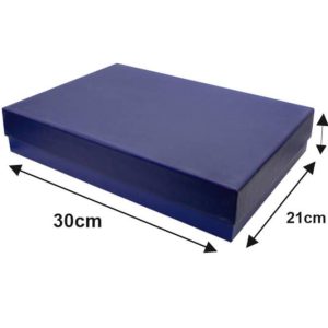 جعبه هاردباکس سرمه ای سایز 4×21×30