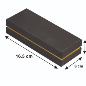 جعبه هاردباکس 3 تیکه مغزی زرد سایز 6×3.5×16.5