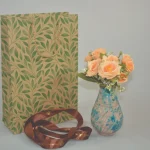 روبان قهوه ای با چاپ طلایی مزونی