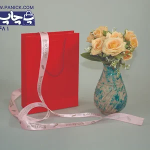 روبان صورت با چاپ rose florist