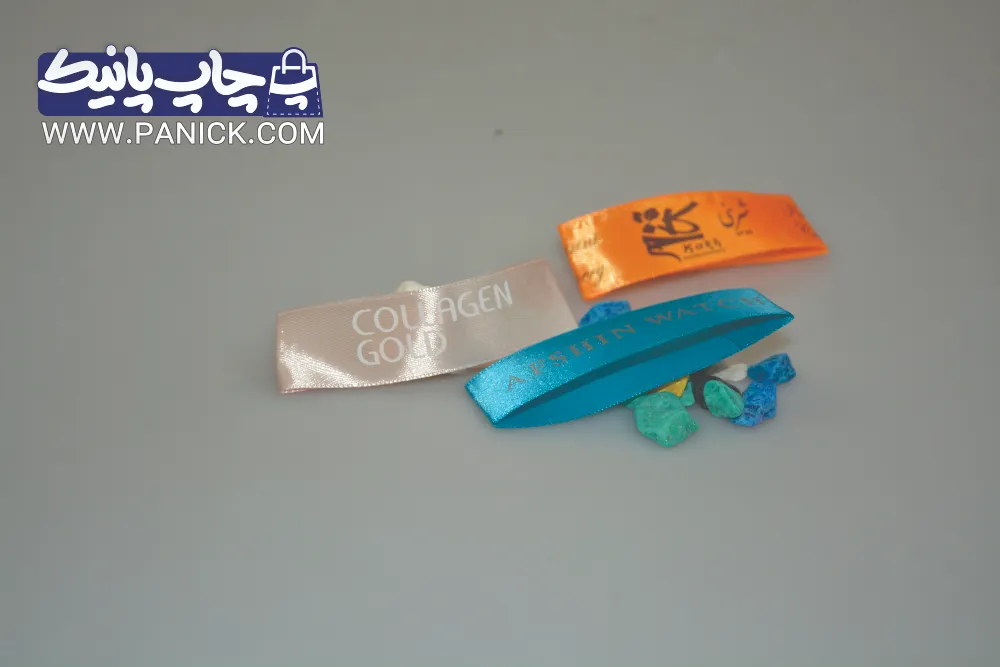 ROBANPANICK-150 روبان با چاپ سفید کولاژن گلد