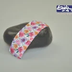 روبان 4 سانتی با چاپ 4 رنگ گل گلی