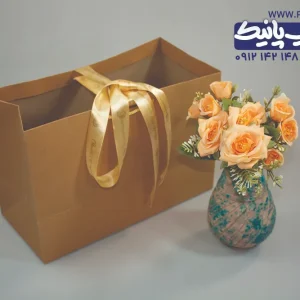 روبان طلایی ساتن با چاپ طلایی