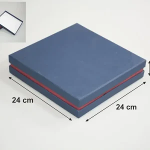 جعبه هاردباکس 3 تیکه آبی سایز 5×24×24