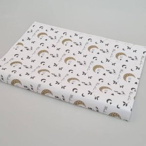 کاغذ پوستی آماده طرح ماه طلایی 50×70 بسته 200 عددی