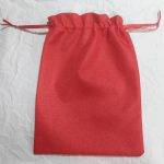 کیسه پارچه ای کنفی قرمز ۲۴ در ۳۰