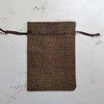 کیسه پارچه ای کنفی قهوه ای ۱۰ در ۱۳