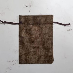 کیسه پارچه ای کنفی قهوه ای ۱۰ در ۱۳