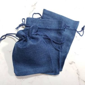 کیسه پارچه ای کنفی سورمه ای ۱۰ در ۱۳