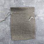 کیسه پارچه ای کنفی طوسی ۱۰ در ۱۳