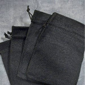 کیسه پارچه ای کنفی مشکی ۱۰ در ۱۳