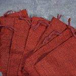 کیسه پارچه ای کنفی زرشکی ۱۰ در ۱۳