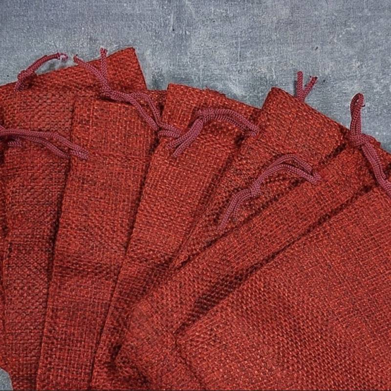 kanafi 26 کیسه پارچه ای کنفی زرشکی ۱۰ در ۱۳