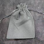 کیسه پارچه ای کنفی طوسی روشن ۱۹ در ۲۶