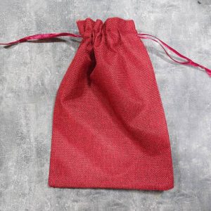 کیسه پارچه ای کنفی زرشکی ۱۹ در ۲۶