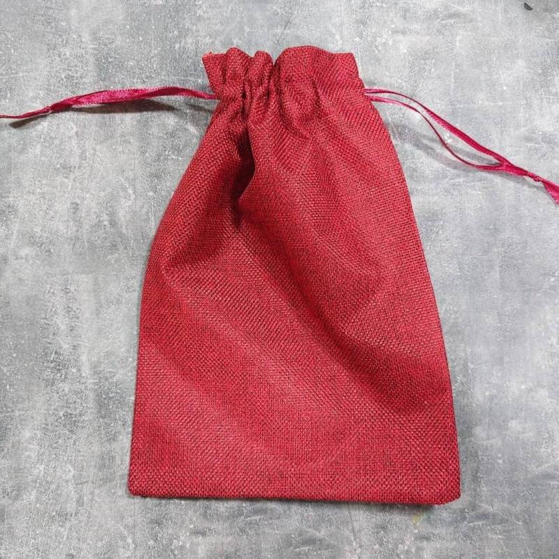 kanafi 7 کیسه پارچه ای کنفی زرشکی ۱۹ در ۲۶