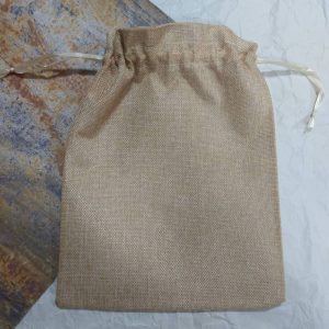 کیسه پارچه ای کنفی خاکی روشن ۲۴ در ۳۰