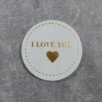 گیفت تگ عاشقانه قطر 5 سانتی متر بسته 50 عددی