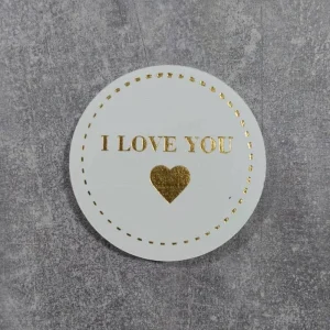 گیفت تگ عاشقانه قطر 5 سانتی متر بسته 50 عددی