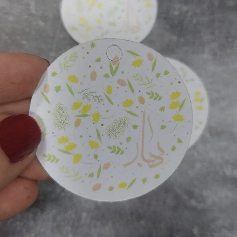 kart-tashakor015 تگ بهار قطر 5 سانتی متر بسته 50 عددی