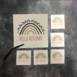 کارت پاییزی سایز 5×5 سانتی متر بسته 50 عددی