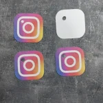 تگ اینستاگرام سایز 5×5 سانتی متر بسته 50 عددی