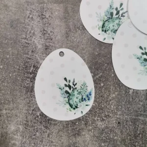 تگ تخم مرغی سایز 7×5 سانتی متر بسته 50 عددی