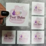 کارت best wishes سایز5×5 سانتی متر بسته 50 عددی