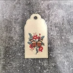 تگ پروانه سایز 8.5×4.5 سانتی متر بسته 50 عددی