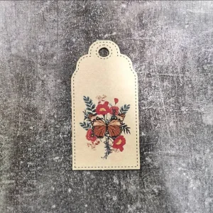 تگ پروانه سایز 8.5×4.5 سانتی متر بسته 50 عددی
