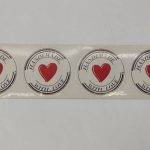 لیبل دایره ای آماده love قطر 5.5 سانتی متر بسته 200 عددی