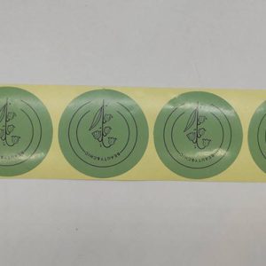 لیبل دایره ای آماده green قطر 5.5 سانتی متر بسته 200 عددی