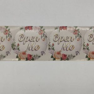 لیبل دایره ای آماده love me قطر 5.5 سانتی متر بسته 200 عددی