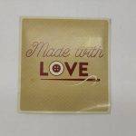 لیبل مربعی آماده love بسته 200 عددی