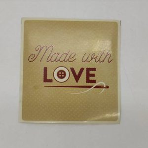 لیبل مربعی آماده love بسته 200 عددی