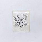 لیبل مربعی آماده thank you بسته 200 عددی