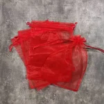 کیسه حریر قرمز سایز 10 در 15