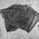 کیسه حریر مشکی سایز 12 در 17