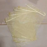 کیسه حریر طلایی سایز ۲۵ در ۳۰