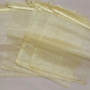 کیسه حریر طلایی سایز 16 در 22