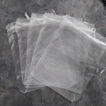 کیسه حریر سفید سایز ۱۵ در ۲۰