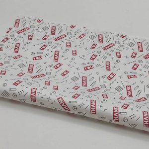 کاغذ پوستی آماده طرحدار قرمز 50×70 بسته 200 عددی