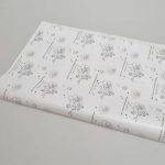 کاغذ پوستی آماده طرح گل مشکی 50×70 بسته 200 عددی