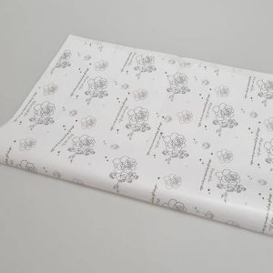 کاغذ پوستی آماده طرح گل مشکی 50×70 بسته 200 عددی