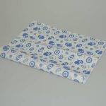 کاغذ پوستی آماده طرحدار آبی 50×70