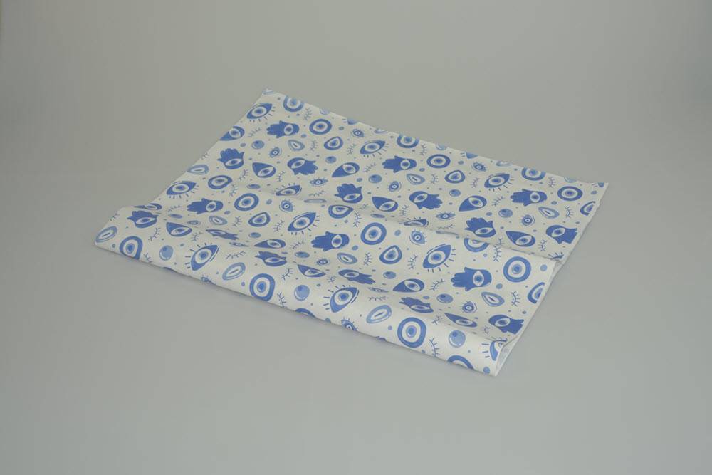 posti37 کاغذ پوستی آماده طرحدار آبی 50×70