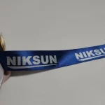 روبان سرمه ای با چاپ niksun