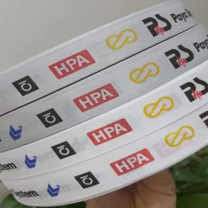 روبان سفید با چاپ 4 رنگ hpa