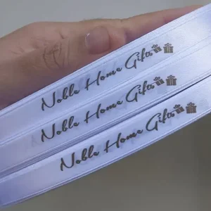 روبان رنگی قرمز با چاپ nano