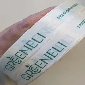 روبان سفید با چاپ gereneli